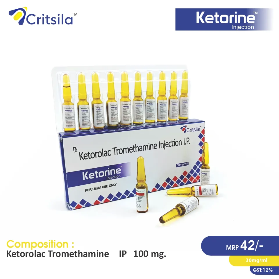 Ketorolac 30mg Injection - Best Price in PCD Pharma Franchise for Analgesic and Pain Relief.